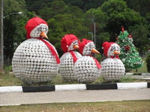 recycled Christmas decorations