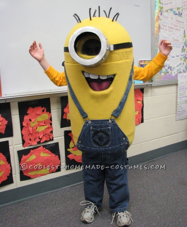 Despicable Me Minion Costume from Trash Can