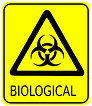 Biological waste sign