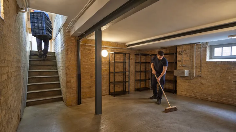 Basement area cleared after an agreed Hampstead collection