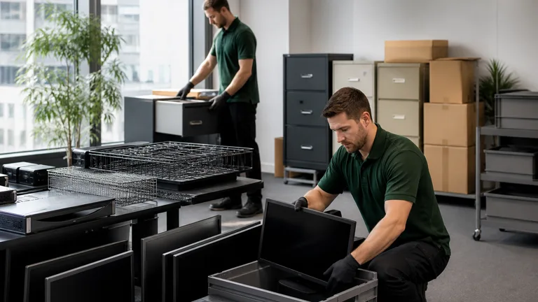 IT equipment separated during an office clearance in Hackney