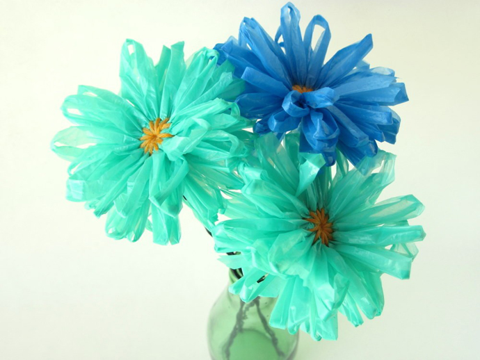 Plastic Bags Flowers Plastic Bags Flowers