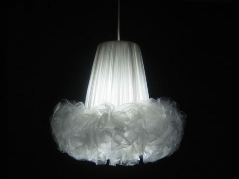 Plastic bag chandelier Plastic bag chandelier